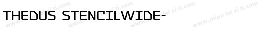 thedus stencilwide字体转换